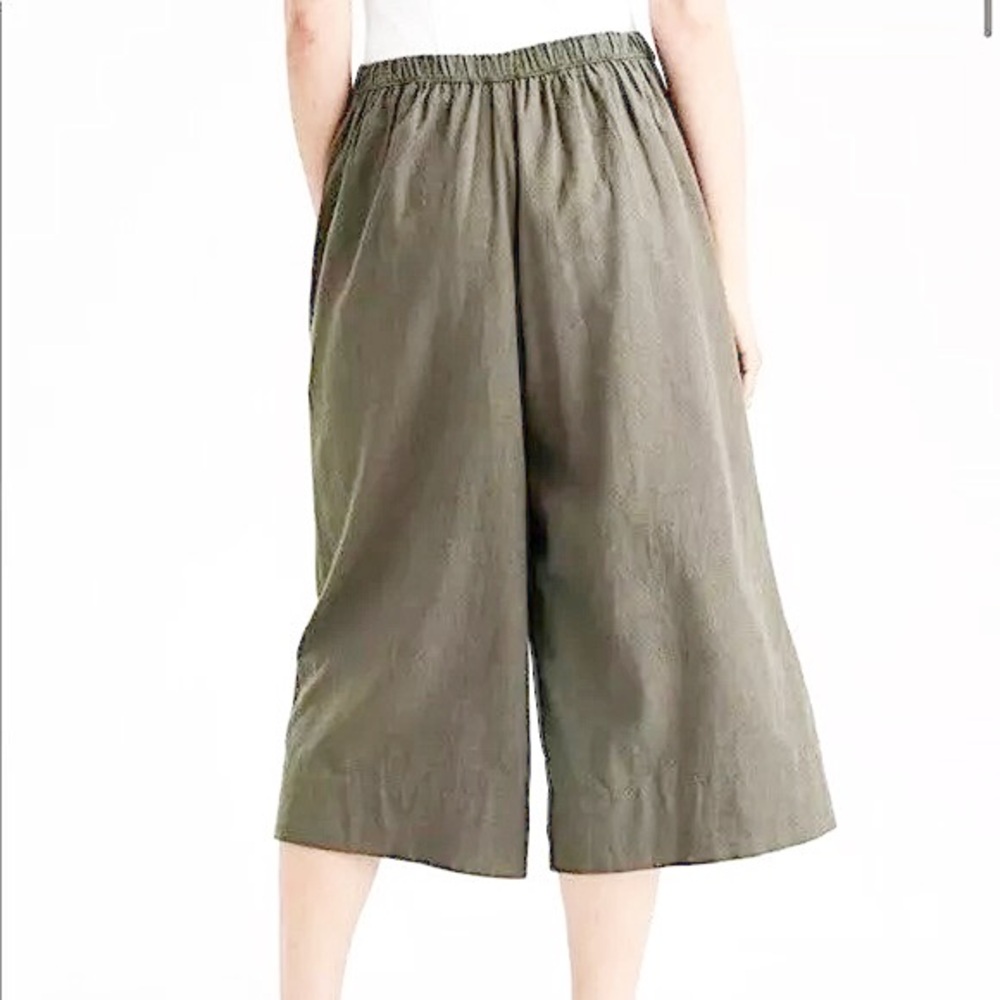 American Eagle - Olive Culotte Pants - Women's Medium - Picture 5 of 6